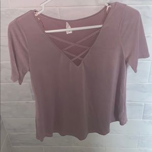 Cross chest T-shirt